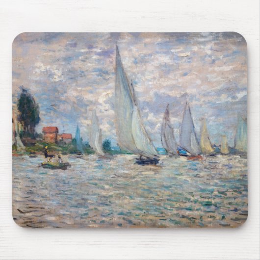 Claude Monet - Boats Regatta in Argenteuil Muismat (Voorkant)