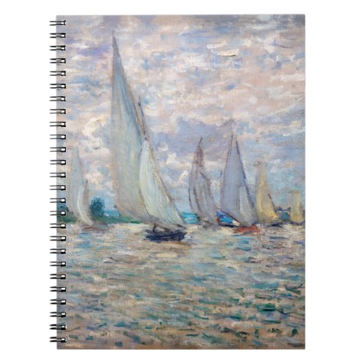 Claude Monet - Boats Regatta in Argenteuil Notitieboek (Voorkant)