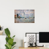 Claude Monet - Boats Regatta in Argenteuil Poster (Thuiskantoor)