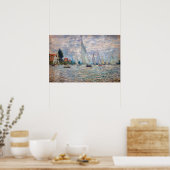 Claude Monet - Boats Regatta in Argenteuil Poster (Keuken)