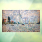 Claude Monet - Boats Regatta in Argenteuil Raamsticker (Vel 3)