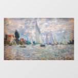 Claude Monet - Boats Regatta in Argenteuil Raamsticker<br><div class="desc">The Boats Regatta at Argenteuil / Regate a Argenteuil - Claude Monet,  Oil on Canvas,  1874</div>