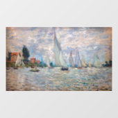 Claude Monet - Boats Regatta in Argenteuil Raamsticker (Vel)
