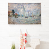 Claude Monet - Boats Regatta in Argenteuil Spandoek (Insitu)