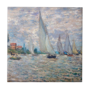 Claude Monet - Boats Regatta in Argenteuil Tegeltje