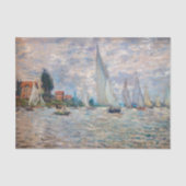 Claude Monet - Boats Regatta in Argenteuil Tissuepapier (Voorkant)