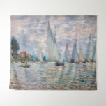 Claude Monet - Boats Regatta in Argenteuil Wandkleed<br><div class="desc">The Boats Regatta at Argenteuil / Regate a Argenteuil - Claude Monet,  Oil on Canvas,  1874</div>