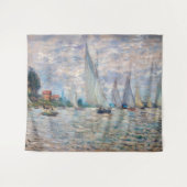 Claude Monet - Boats Regatta in Argenteuil Wandkleed (Voorkant (horizontaal))