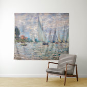 Claude Monet - Boats Regatta in Argenteuil Wandkleed (In Situ (horizontaal))
