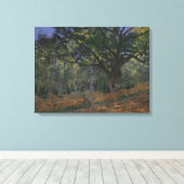Claude Monet | Bodmer Oak, Fontainebleau Fores Canvas Afdruk (Insitu (Houten vloer))