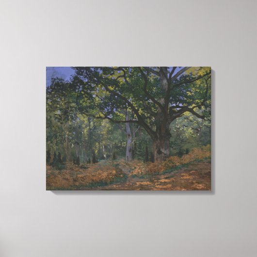 Claude Monet | Bodmer Oak, Fontainebleau Fores Canvas Afdruk (Voorkant)