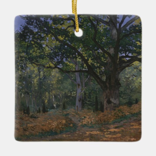 Claude Monet | Bodmer Oak, Fontainebleau Fores Keramisch Ornament (Voorkant)