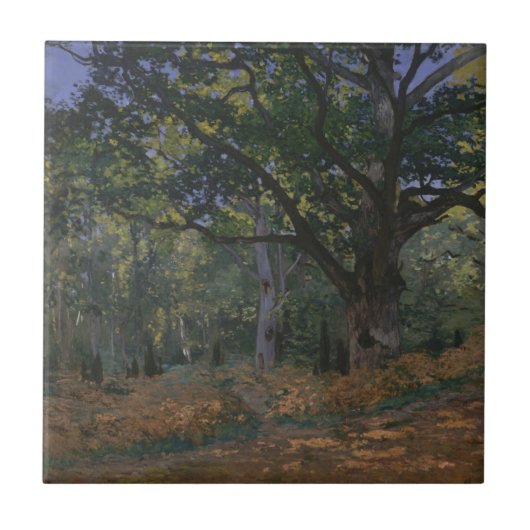 Claude Monet | Bodmer Oak, Fontainebleau Fores Tegeltje (Voorkant)
