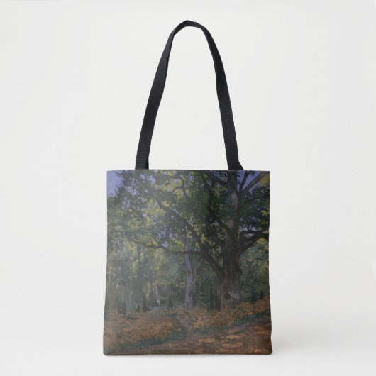 Claude Monet | Bodmer Oak, Fontainebleau Fores Tote Bag (Voorkant)