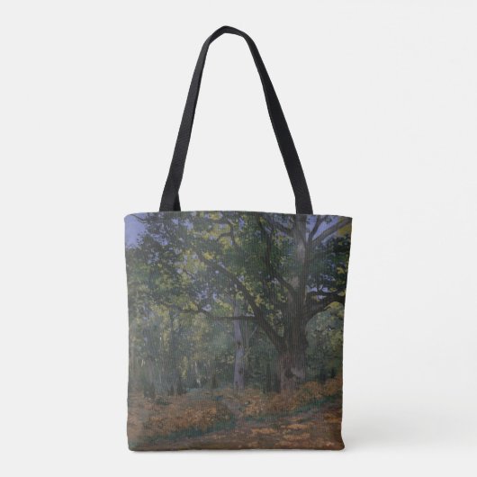 Claude Monet | Bodmer Oak, Fontainebleau Fores Tote Bag (Achterkant)