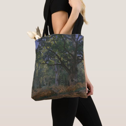 Claude Monet | Bodmer Oak, Fontainebleau Fores Tote Bag (Dichtbij)