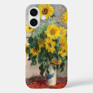 Claude Monet Boeket zonnebloemen 1881 Kunst iPhone 16 Hoesje