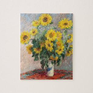 Claude Monet Boeket Zonnebloemen 1881 Kunst Legpuzzel