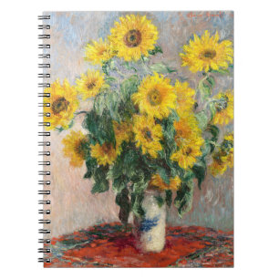 Claude Monet Boeket zonnebloemen 1881 Kunst Notitieboek