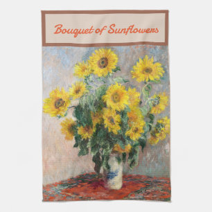 Claude Monet Boeket Zonnebloemen 1881 Kunst Theedoek