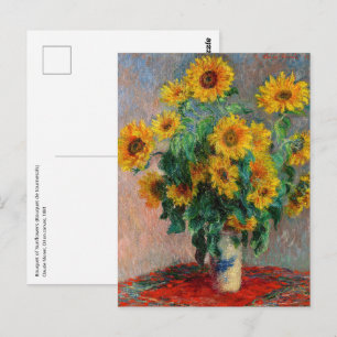 Claude Monet - Boeket zonnebloemen Briefkaart