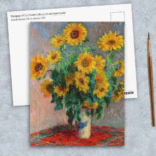 Claude Monet - Boeket zonnebloemen Briefkaart