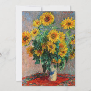 Claude Monet - Boeket zonnebloemen Kaart