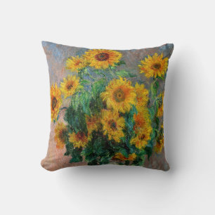 Claude Monet - Boeket zonnebloemen Kussen