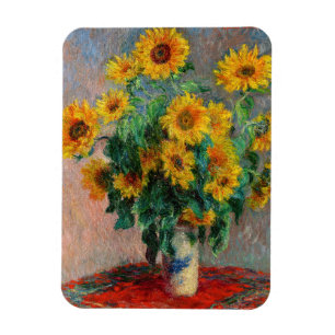 Claude Monet - Boeket zonnebloemen Magneet