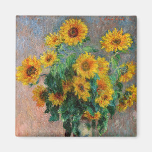 Claude Monet - Boeket zonnebloemen Magneet