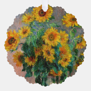 Claude Monet - Boeket zonnebloemen Ornament Kaart