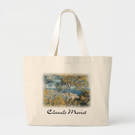 Claude Monet - Bordighera Grote Tote Bag (Voorkant)