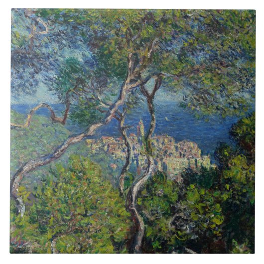 Claude Monet - Bordighera Tegeltje (Voorkant)
