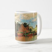 Claude Monet, Boten bij Zaandam, Koffiemok (Voorkant rechts)