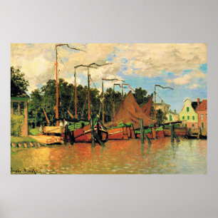Claude Monet, Boten bij Zaandam, Poster