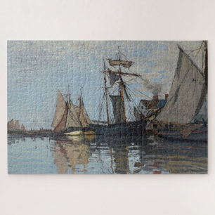 Claude Monet Boten in de haven van Honfleur Legpuzzel