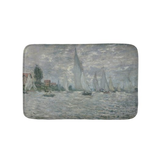 Claude Monet | Boten of Regatta in Argenteuil Badmat (Voorkant)