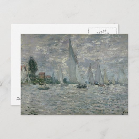 Claude Monet | Boten of Regatta in Argenteuil Briefkaart (Voorkant / Achterkant)