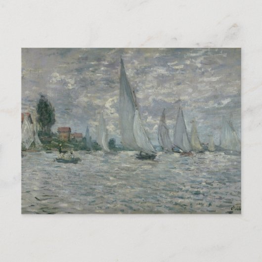 Claude Monet | Boten of Regatta in Argenteuil Briefkaart (Voorkant)