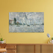 Claude Monet | Boten of Regatta in Argenteuil Canvas Afdruk (Insitu (Woonkamer))