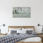 Claude Monet | Boten of Regatta in Argenteuil Canvas Afdruk (Insitu (Slaapkamer))