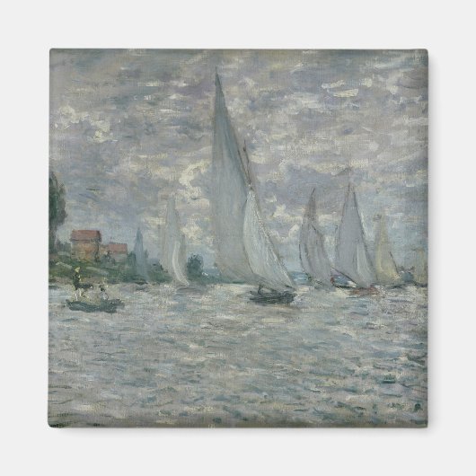 Claude Monet | Boten of Regatta in Argenteuil Magneet (Voorkant)