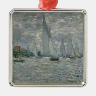 Claude Monet Boten of Regatta in Argenteuil Metalen Ornament