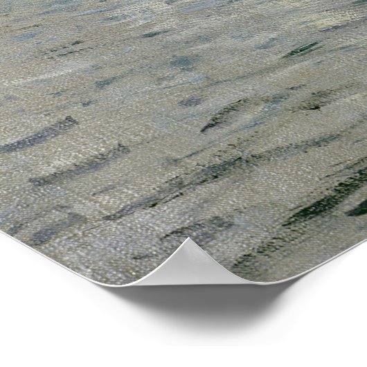 Claude Monet | Boten of Regatta in Argenteuil Poster (Hoek)