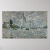 Claude Monet | Boten of Regatta in Argenteuil Poster (Voorkant)