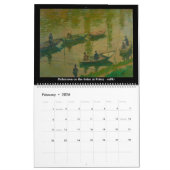 Claude Monet - Boten op het water Kalender (Feb 2026)
