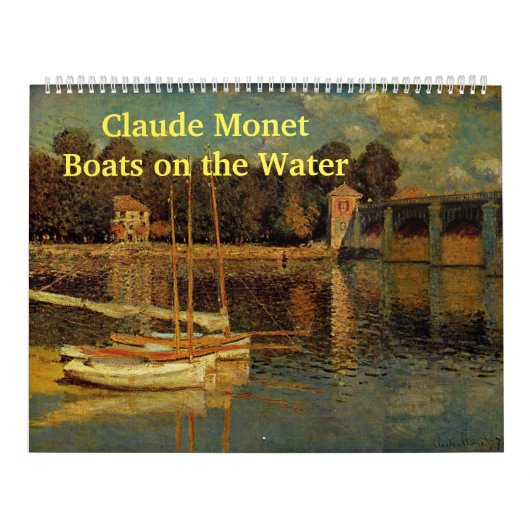 Claude Monet - Boten op het water Kalender (Hoes)