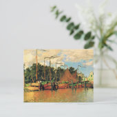Claude Monet, Botens bij Zaandam, Briefkaart (Staand voorkant)