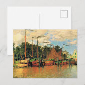 Claude Monet, Botens bij Zaandam, Briefkaart (Voorkant / Achterkant)