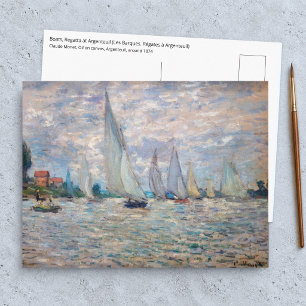Claude Monet - Botensportwedstrijd bij Argenteuil Briefkaart